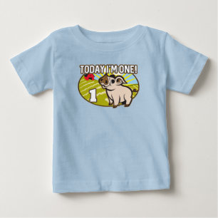 T-shirt Pour Bébé 1er anniversaire de l'enfant Aujourd'hui je suis u