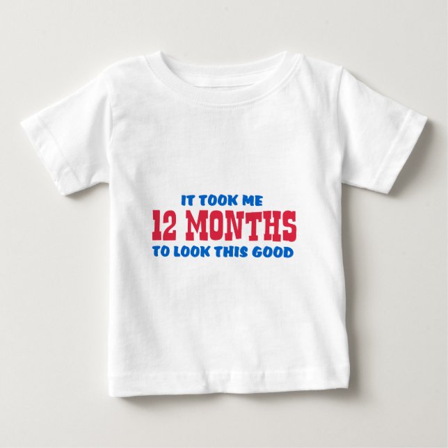 T-shirt Pour Bébé 1er anniversaire drôle (Devant)