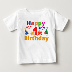 T-shirt Pour Bébé 1er anniversaire heureux