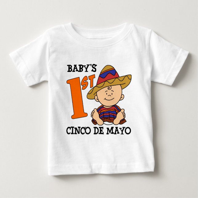 T-shirt Pour Bébé 1er Cinco De Mayo (Devant)