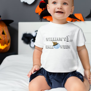 T-shirt Pour Bébé 1er Citrouille Halloween personnalisé