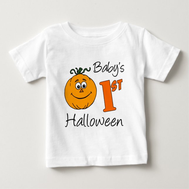 T-shirt Pour Bébé 1er Halloween du bébé (Devant)
