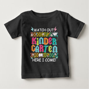 T-shirt Pour Bébé 1er jour de l'école maternelle Retour à l'école en