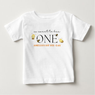 T-shirt Pour Bébé 1ère Chemise apicole, anniversaire d'abeille