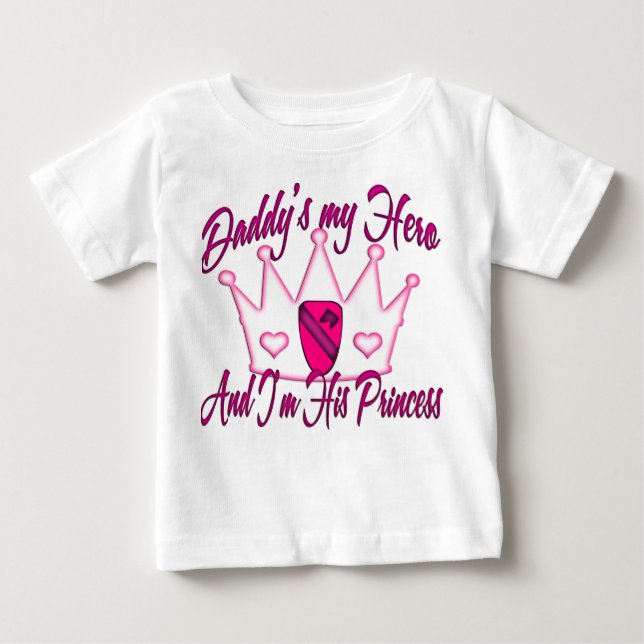 T-shirt Pour Bébé 1ère princesse de Cav Daddy (Devant)