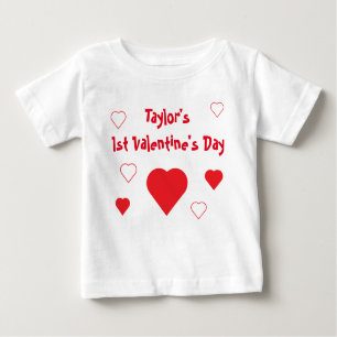 T-shirt Pour Bébé 1ère Saint Valentin