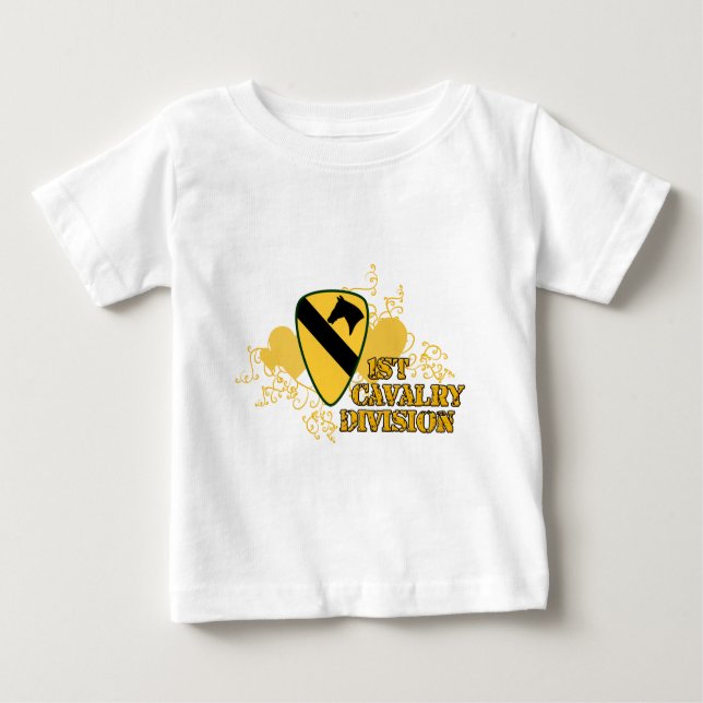 T-shirt Pour Bébé 1re division de cavalerie (Devant)