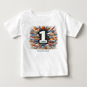 T-shirt Pour Bébé 21 janvier - Journée de la ligne