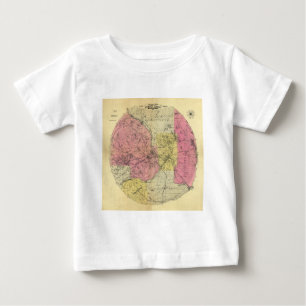 T-shirt Pour Bébé 25 milles autour de Minneapolis - carte 1881