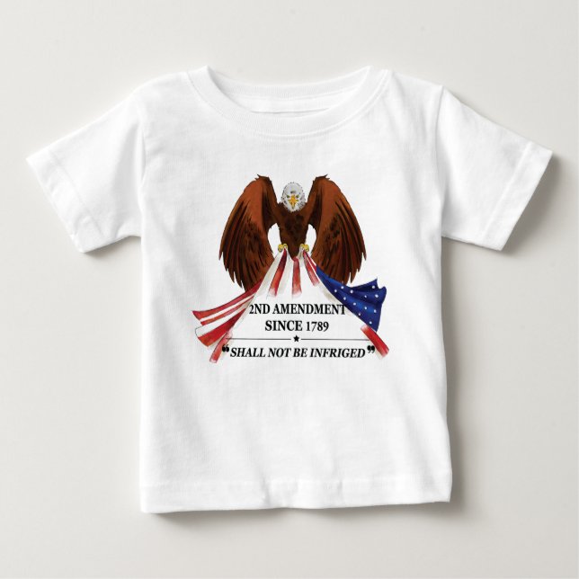 T-shirt Pour Bébé 2e amendement Oreiller (Devant)