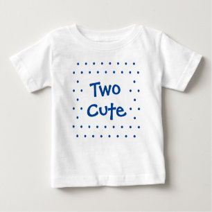 T-shirt Pour Bébé 2e anniversaire bébé garçon Deux mignonettes T-shi