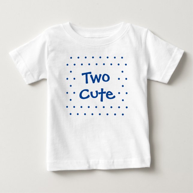 T-shirt Pour Bébé 2e anniversaire bébé garçon Deux mignonettes T-shi (Devant)