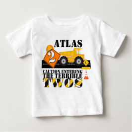 T-shirt Pour Bébé 2e anniversaire de la fête de construction Anniver