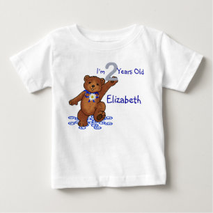 T-shirt Pour Bébé 2e anniversaire Teddy Bear for Girl