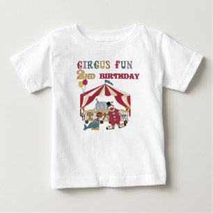 T-shirt Pour Bébé 2ème anniversaire de cirque