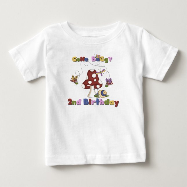 T-shirt Pour Bébé 2ème Anniversaire d'insecte (Devant)