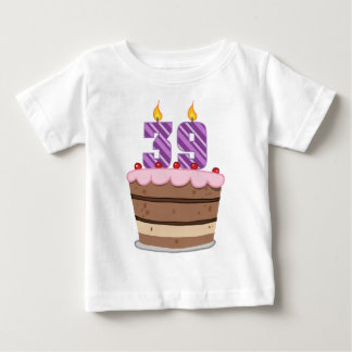 T-shirt Pour Bébé 39 ans sur le gâteau d'anniversaire