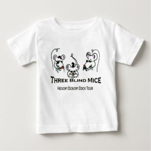 T-shirt Pour Bébé 3 souris aveugles