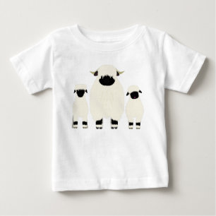 T-shirt Pour Bébé 3 Valais Noir Sheep