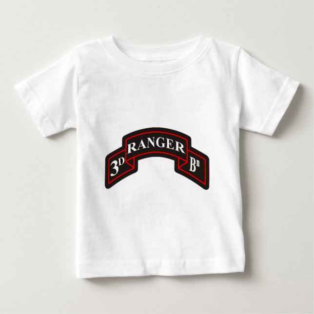 T-shirt Pour Bébé 3e bataillon des Rangers, 75e régiment des Rangers (Devant)