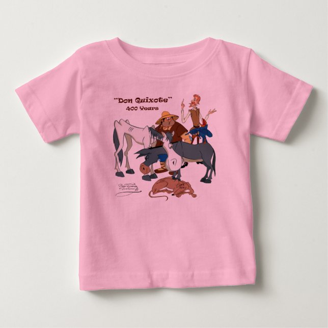 T-shirt Pour Bébé 400 ans de @QUIXOTEdotTV de Don don Quichotte (Devant)