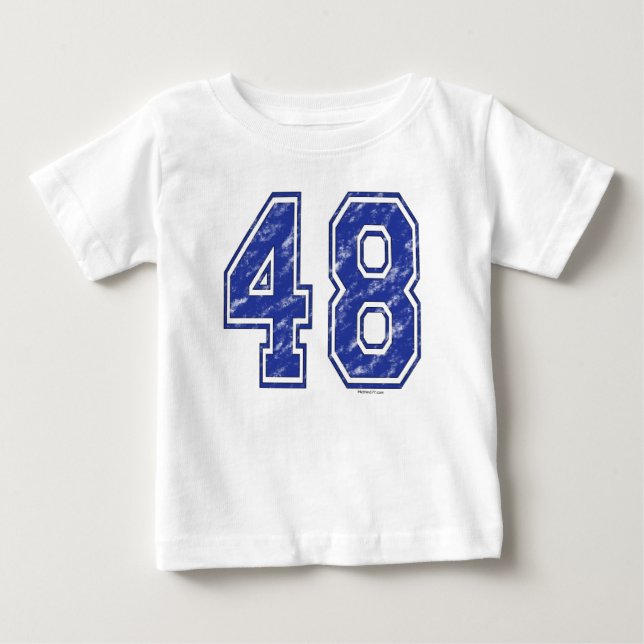 T-shirt Pour Bébé 48 Jersey Personnalisé (Devant)