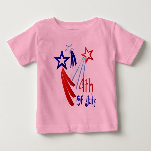 T-shirt Pour Bébé 4 juillet chemise (Devant)