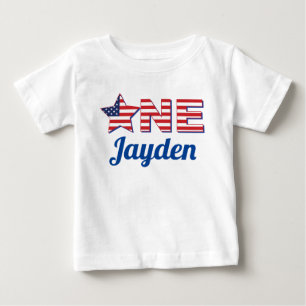 T-shirt Pour Bébé 4 juillet Fête de l'Indépendance 1er anniversaire