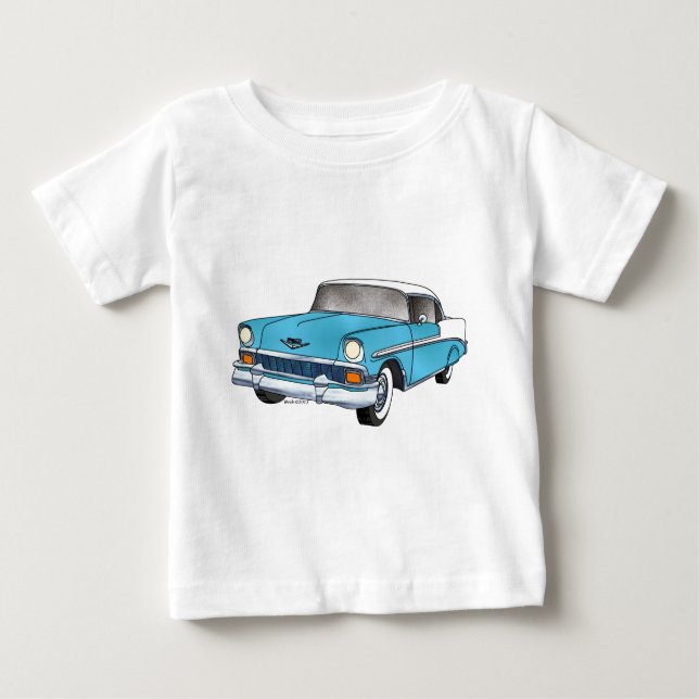 T-shirt Pour Bébé 56 Chevrolet Belair (Devant)