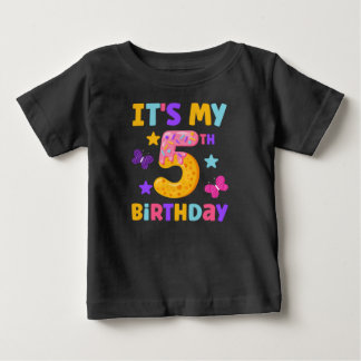 T-shirt Pour Bébé 5e anniversaire