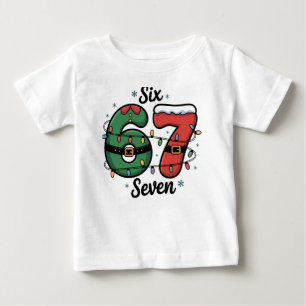 T-shirt Pour Bébé 67 Mème Lumières de Noël