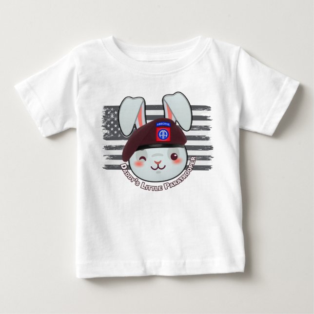 T-shirt Pour Bébé 82e division aéroportée Parachutiste (Devant)