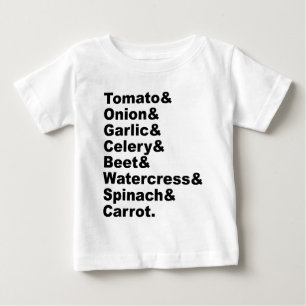 T-shirt Pour Bébé 8 légumes bénéfiques qui vont très bien ensemble