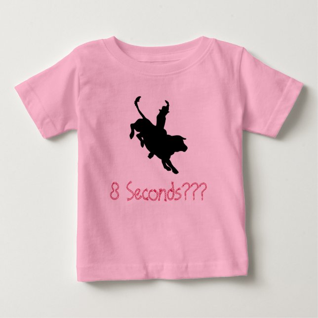 T-shirt Pour Bébé 8 Secondes ? (Devant)