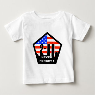 T-shirt Pour Bébé 911 n'oubliez jamais