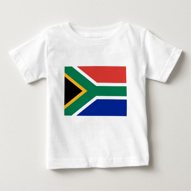 T-shirt Pour Bébé A bas prix ! Drapeau Afrique du Sud (Devant)