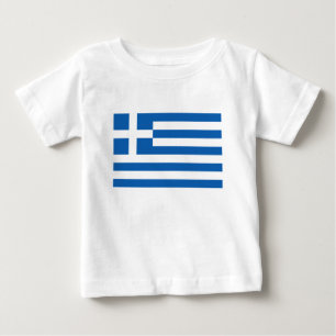 T-shirt Pour Bébé A bas prix ! Drapeau de la Grèce