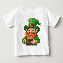 A Bright Cheerful Cartoon Leprechaun