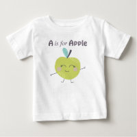 A est pour Apple Cute illustration Alphabet Lettre