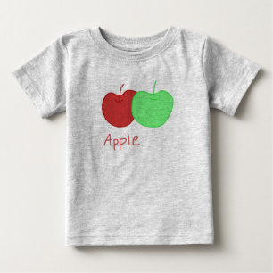 T-shirt Pour Bébé A est pour pomme