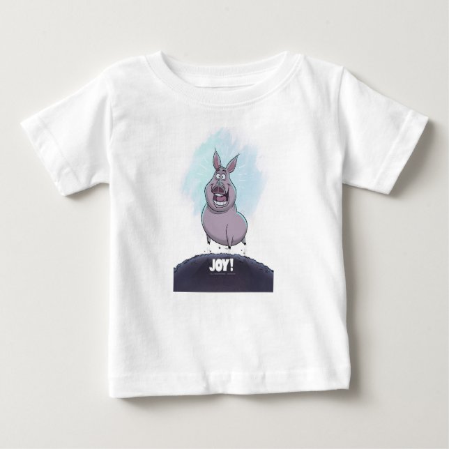T-SHIRT POUR BÉBÉ A. J. HOGG "JOY" UNE PIÈCE DE CORPS DE BÉBÉ À UN P (Devant)