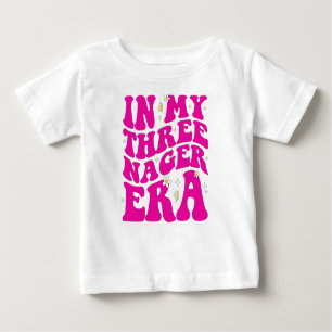 T-shirt Pour Bébé À mon ère de trois ans