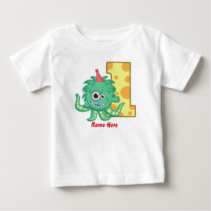 T-shirt Pour Bébé Ă?re coutume d'anniversaire de monstre