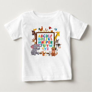 T-shirt Pour Bébé "ABC Safari : Embarquer sur un alphabet animal