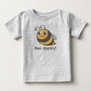 T-shirt Pour Bébé Abeille heureuse ! Gaffez l'abeille