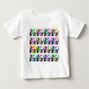 T-shirt Pour Bébé Accident d'art de bruit de rhinocéros