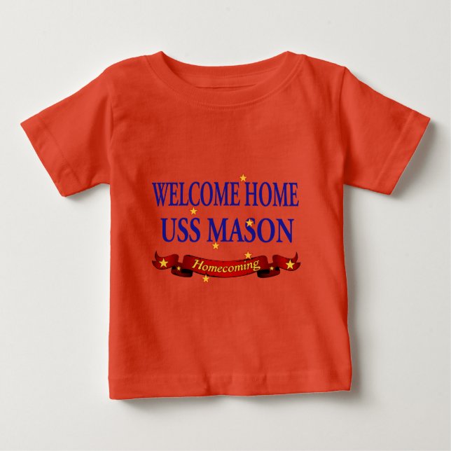 T-shirt Pour Bébé Accueil USS Mason (Devant)