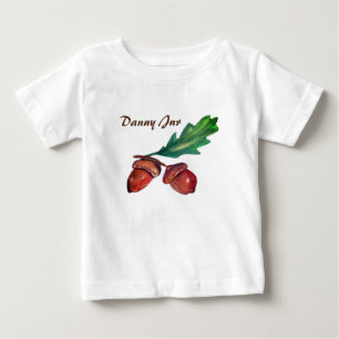 T-shirt Pour Bébé Acorns, Fall Baby Fine Jersey T-shirt,