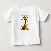 "Adorable Giraffe Baby Tee"