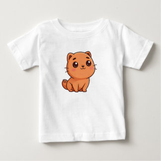 T-shirt Pour Bébé Adorable Orange Kitten
